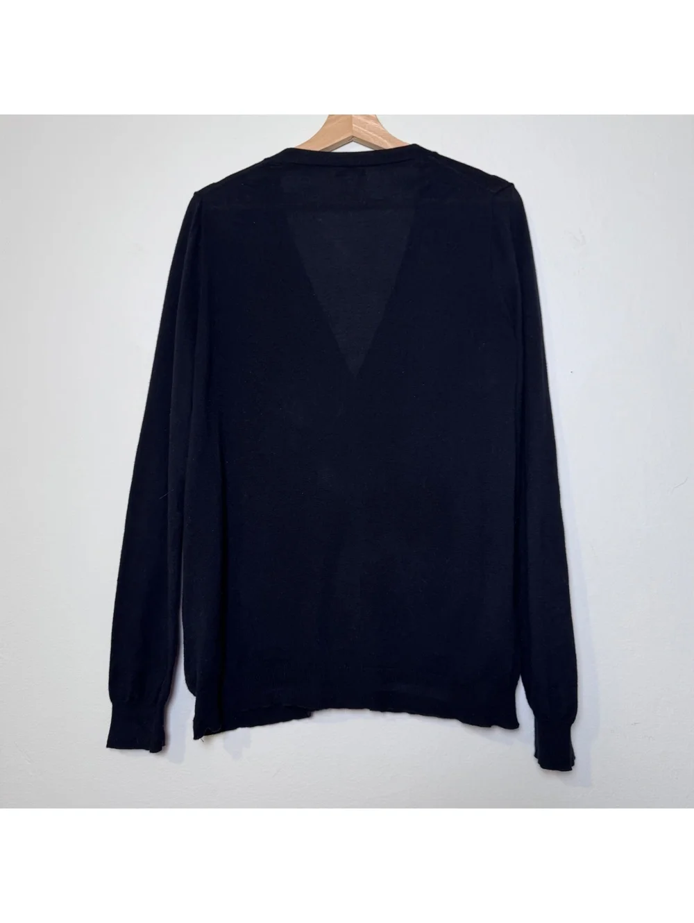 Black J.Crew lightweight cardigan sweater long sleeve with front pockets size M